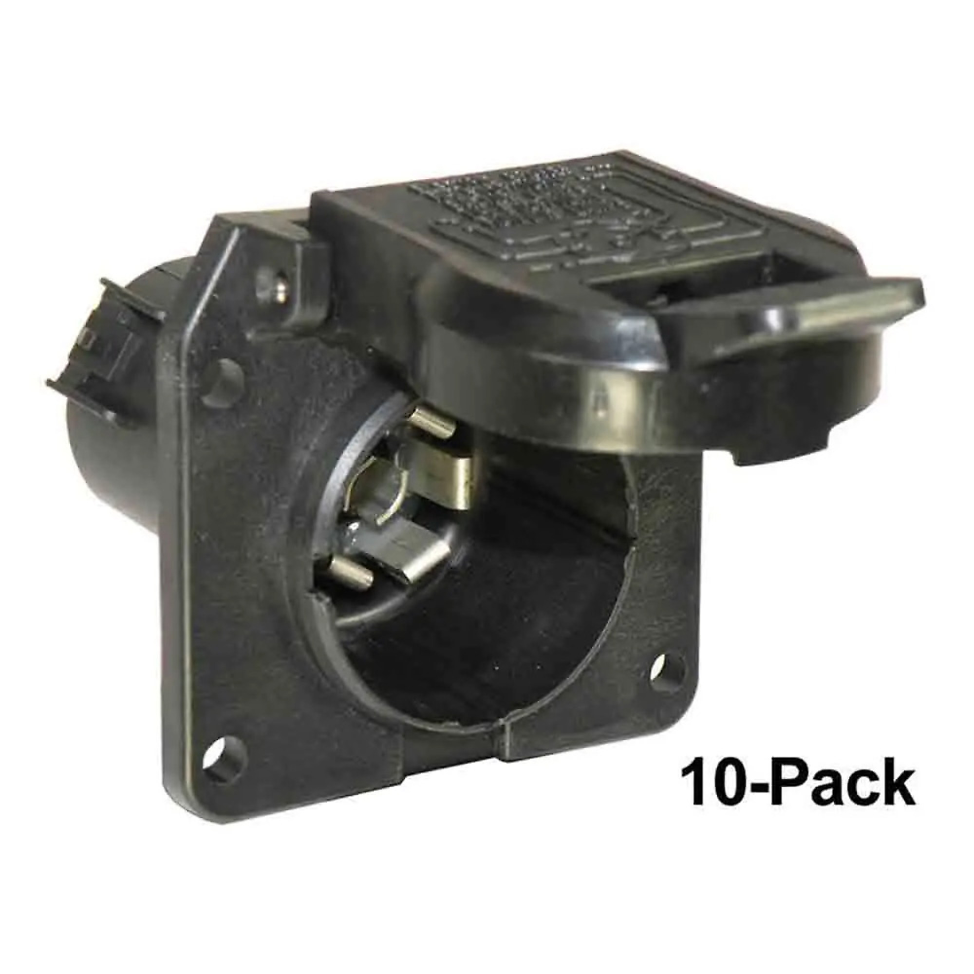 Pollack Replacement OEM 7-Way RV Blade Style Socket — USCAR, Plastic, 10-Pack, Model# 11-893-10
